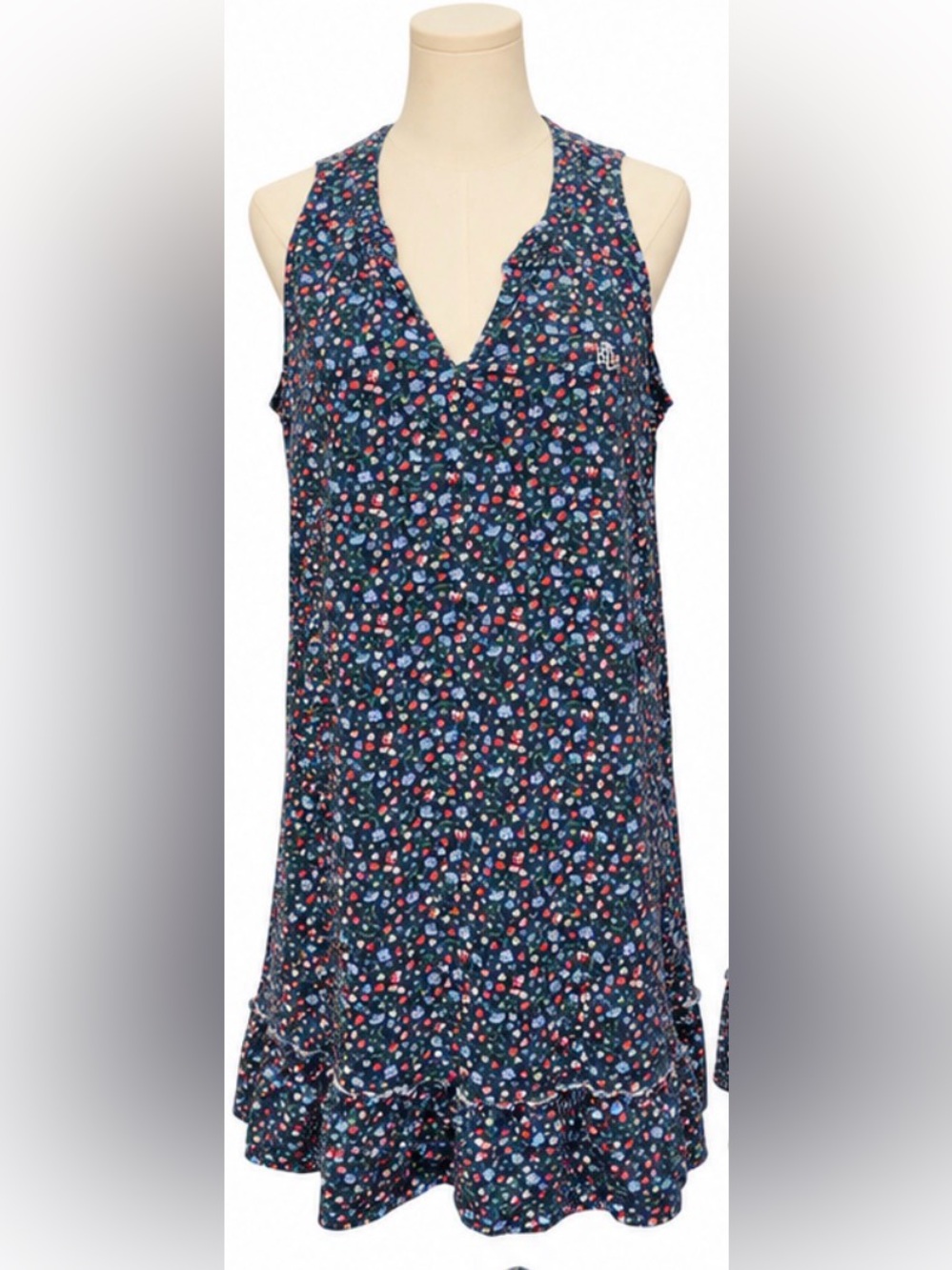 Lauren Ralph Lauren Floral Cotton Knit House Dress Lounge Dress Size L